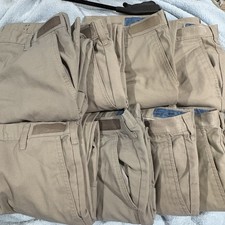 Cintas Men's ComfortFLEX Deep Pocket Cargo Pants Khaki 36x30 EUC