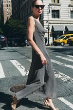 ZARA NEW WOMAN FW25 POLKA DOT MIDI DRESS ZW COLLECTION Black / White | 2590/884