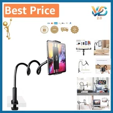 33in Gooseneck Tablet Holder - Flexible Clamp Stand for iPad, iPhone & Kindle