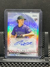 Chase Dollander RC 2025 Stadium Club Concentration- Auto (SSP)  #TVA-CD  Rockies