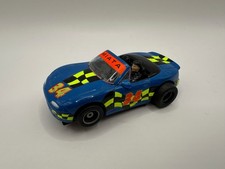Tyco Slot Car HO Mazda Miata 34 Blue 440-X2