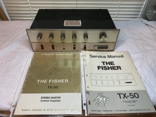 Rare Fisher TX-50 Stereo Master Control Integrated Amplifier Works!
