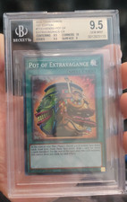 Yugioh 1st Toch Ed Pot of Extravagance Collector Rare  BGS 9.5 Gem Mint