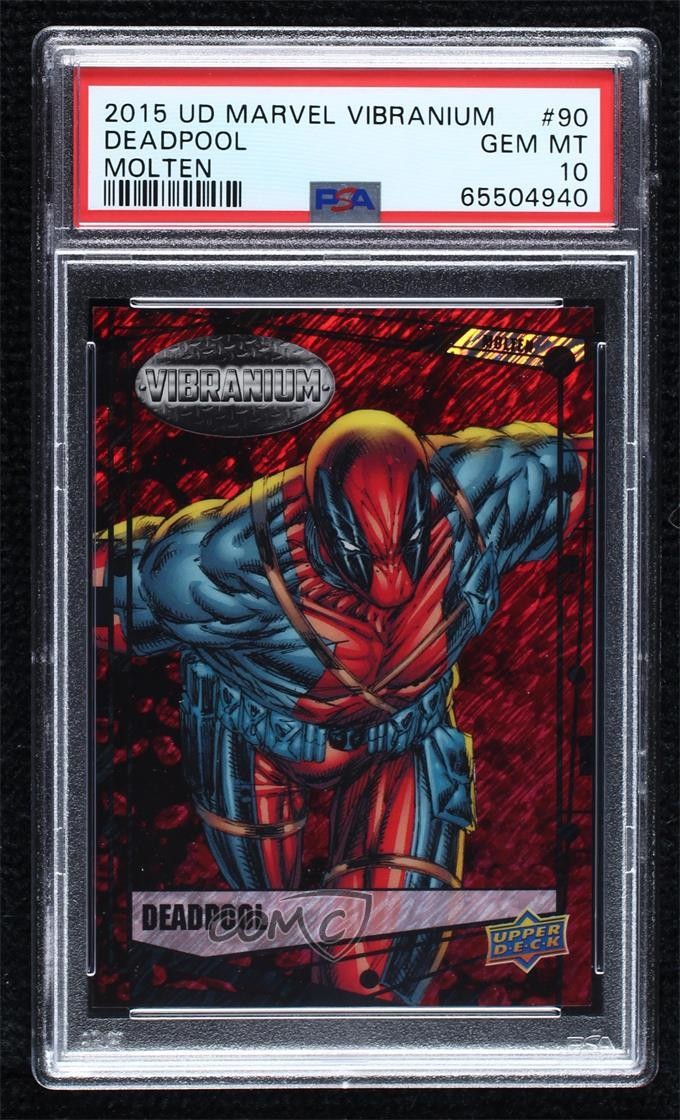 2015 Upper Deck Marvel Vibranium Molten 111/299 Deadpool #90 PSA 10 GEM MT 2k3