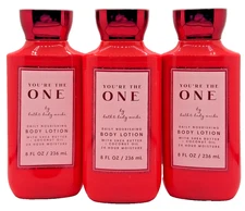 Bath & Body Works LOT of 3 Bottles You're The One Daily Body Lotion Cream 8 oz
