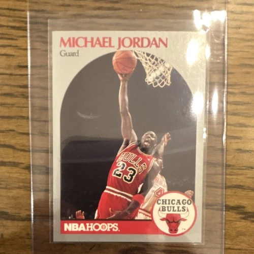 1990-91 NBA Hoops Michael Jordan #65 Chicago Bulls Basketball Trading Card