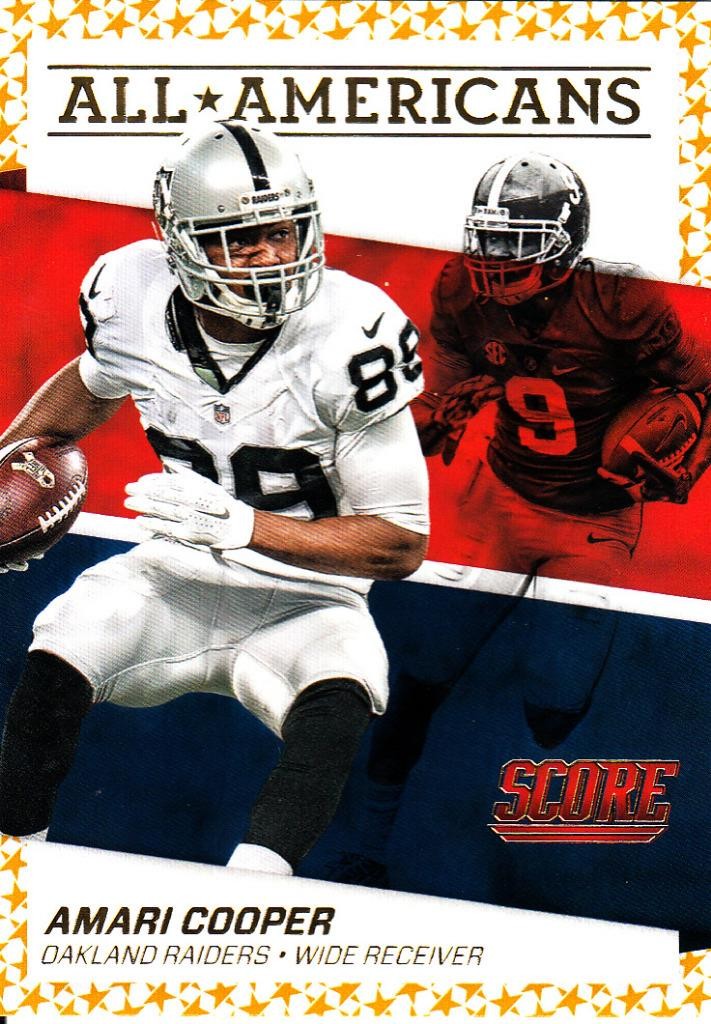 2016 Score All Americans Gold #3 Amari Cooper Raiders