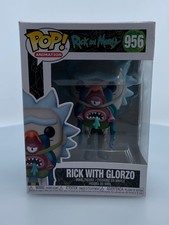 Funko POP! Figura Vinilo Animación Rick y Morty Rick con Glorzo #956 DAÑADA