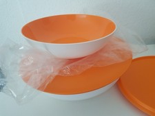 Tupperware Allegra Set Schüssel 1,5 L Neu  & die 3,5 L  Orange gebraucht 