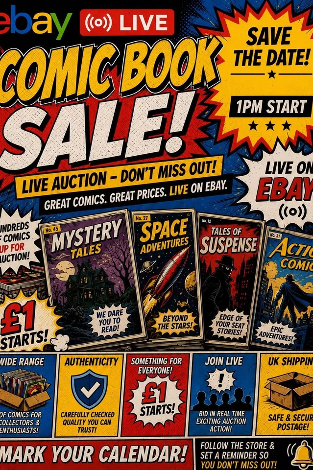 Comic book clearance - £1 starts