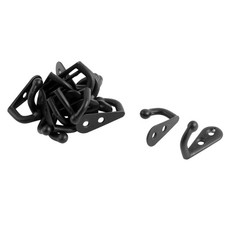 Dortoir Bain Vintage métal monté seul hameçon noir cintres 18pc