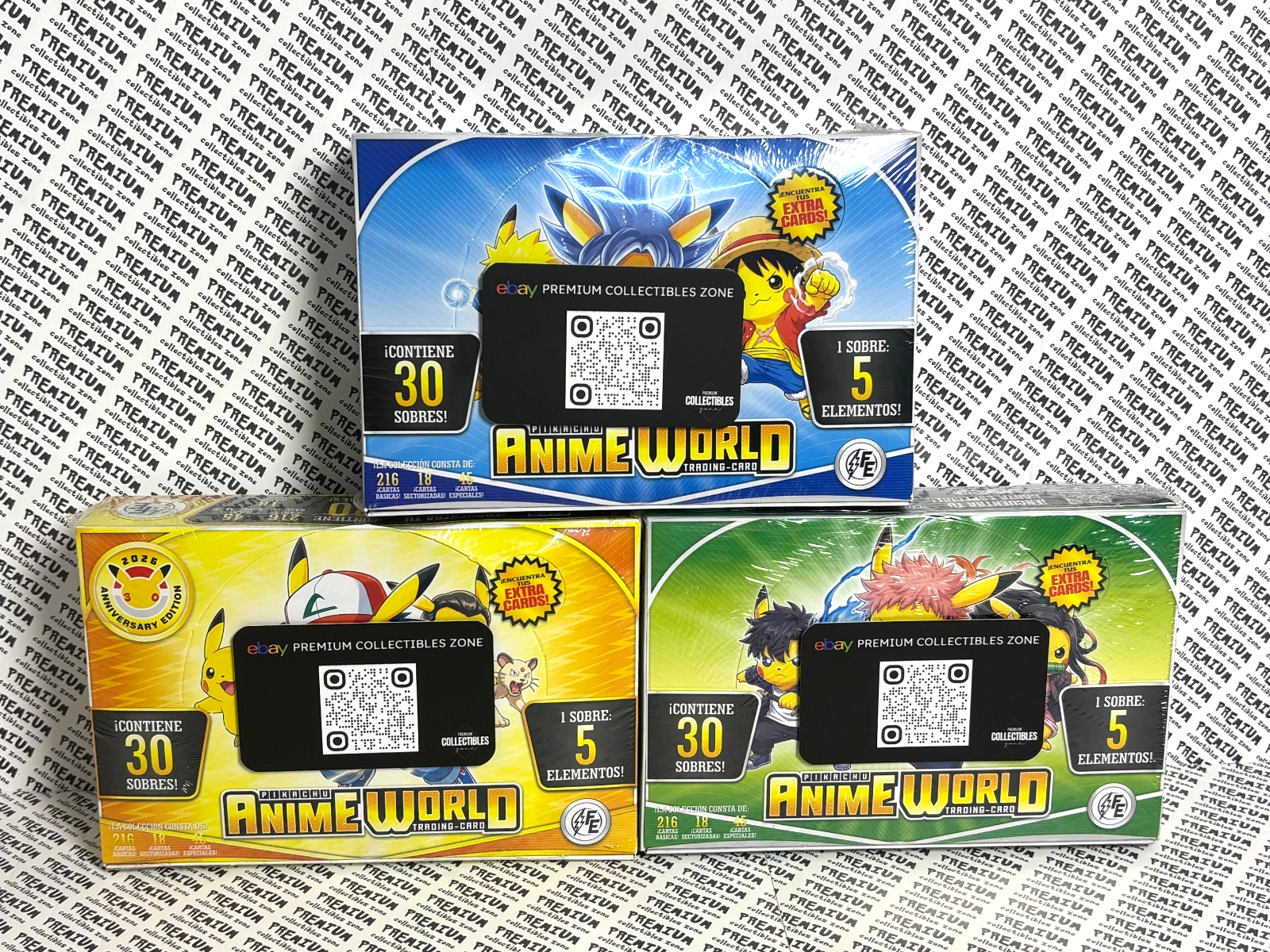 3 BOXES- POKEMON ANIME WORLD PIKACHU COSPLAY 3- PERU 2026 - FREE SHIPPING