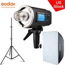 Godox AD600BM 2.4G 600Ws HSS Outdoor Flash Strobe Light 60 90cm Softbox 2m Stand