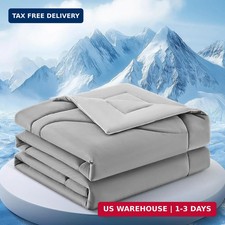 Cooling Comforter Queen Size, Double-Sided Cooling Blanket for Hot Sleepers  Ni
