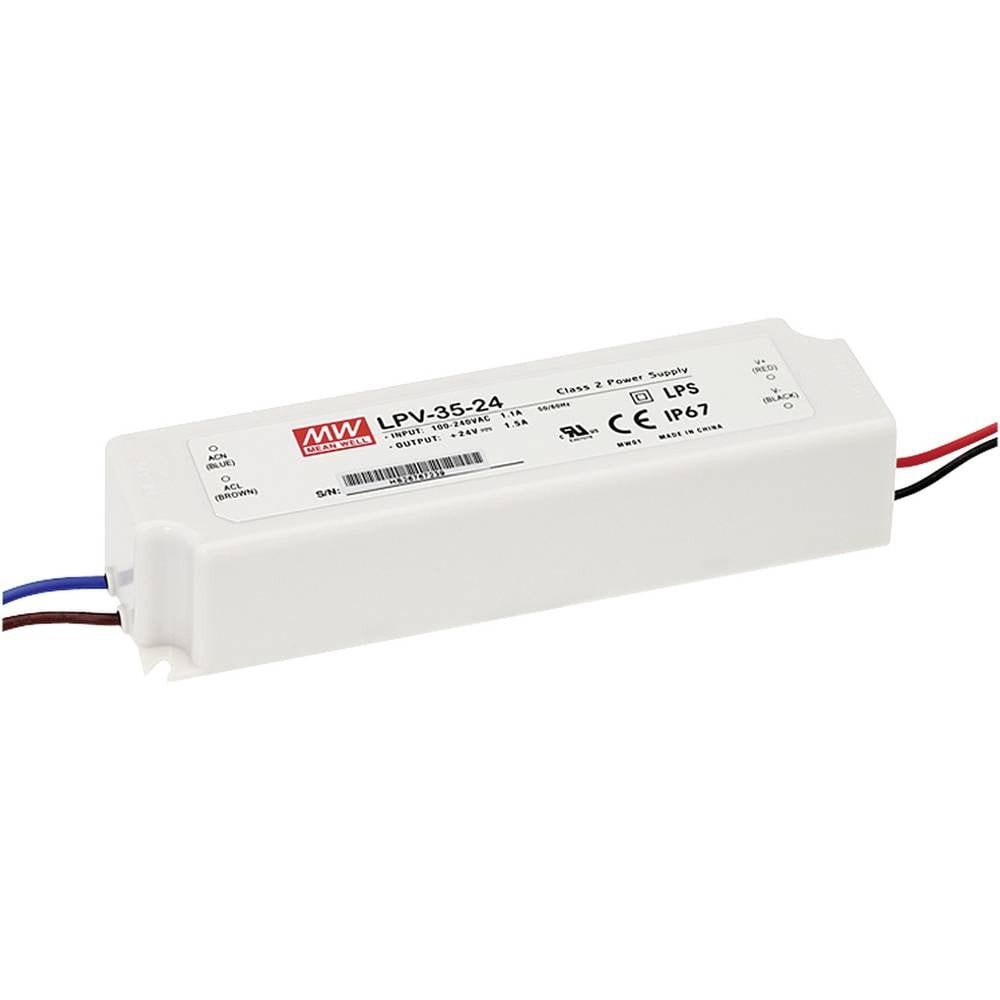 Driver LED Mean Well LPV-35-24 pour réparer et stabiliser un éclairage 24V