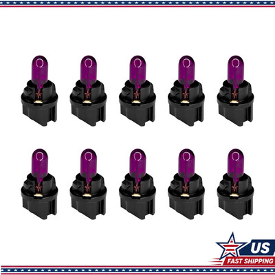 T5 Instrument Light Bulbs, 10PCS 12V 1.2W Single-filament Halogen Dashboard Air