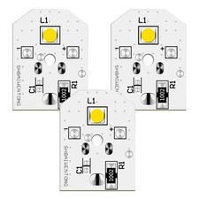3PCS WR55X11132 LED Light Board for GE Refrigerator and Freezer, WHITE