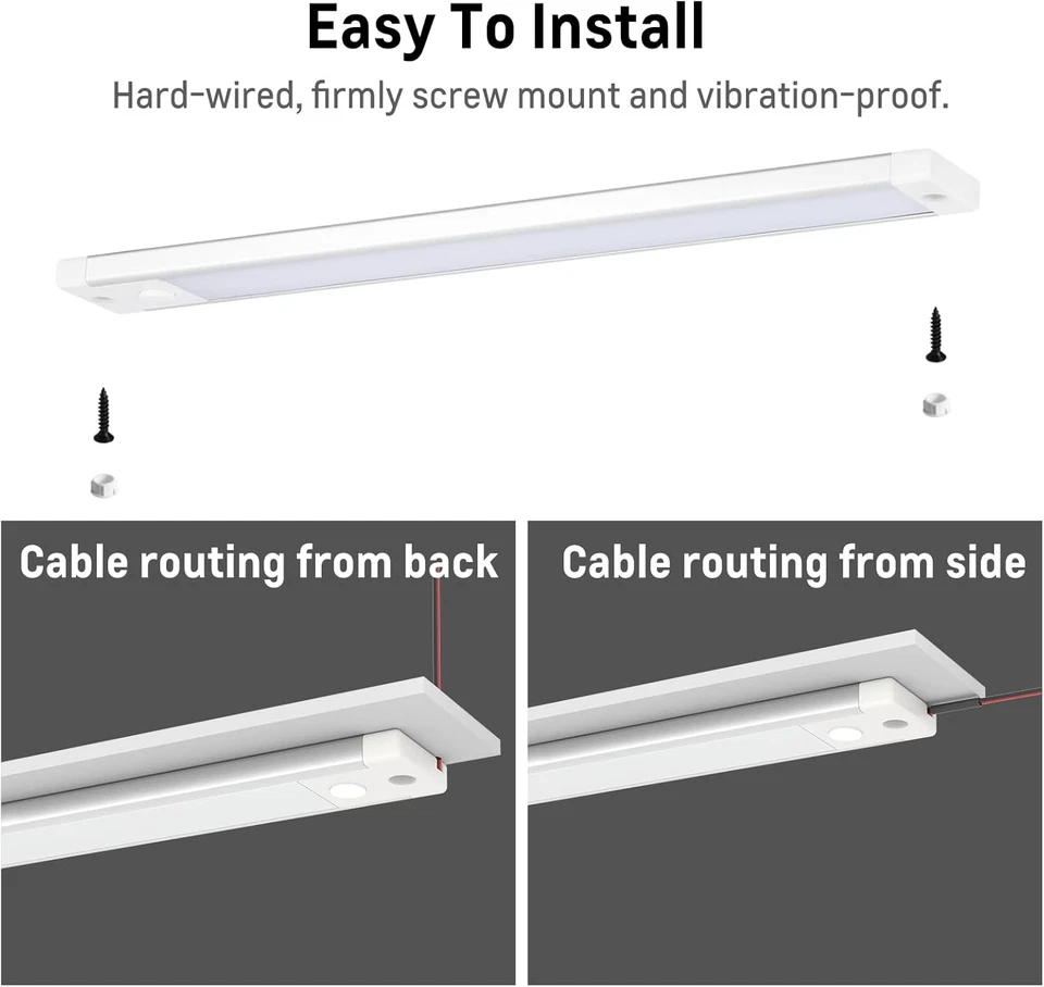 12V Barra Luminosa LED Auto Iuminazione Interna 470Lm Barra Lampada per Camion,  - Immagine 3 di 4