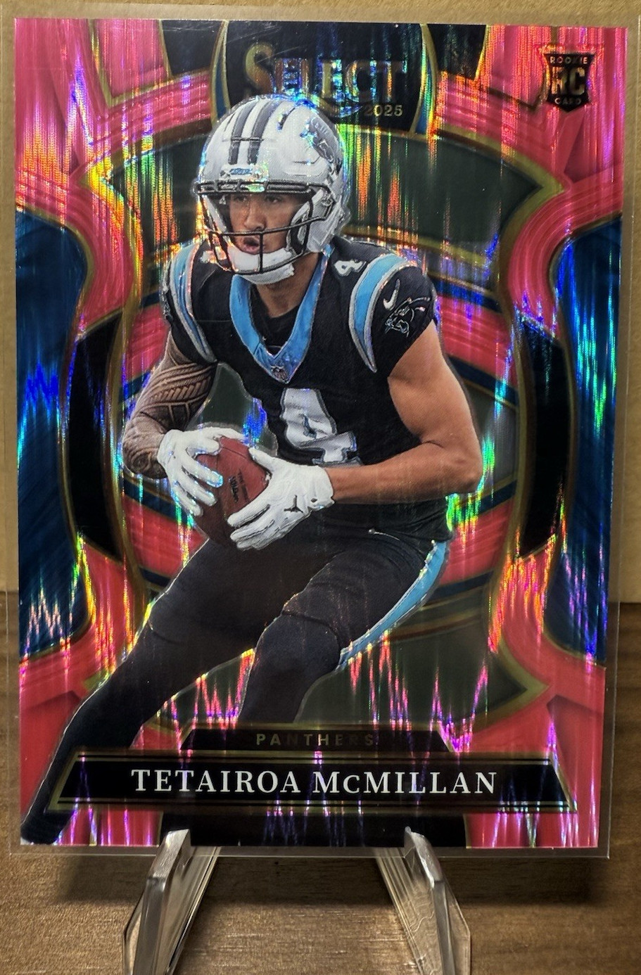2025 Panini Select Tetairoa McMillan Pink Shock Prizm Concourse Panthers #44