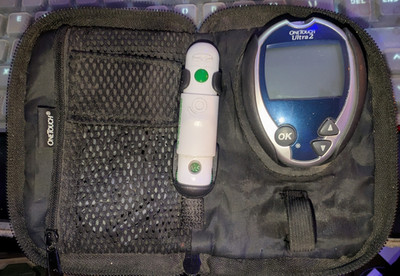One Touch Ultra 2 Blood Glucose Meter Monitor Glucometer With Carrying Case 