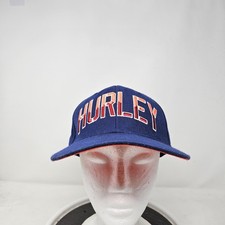 Hurley Hat Cap Snap Back Youth Blue Orange Embroidered Logo Surf Skate
