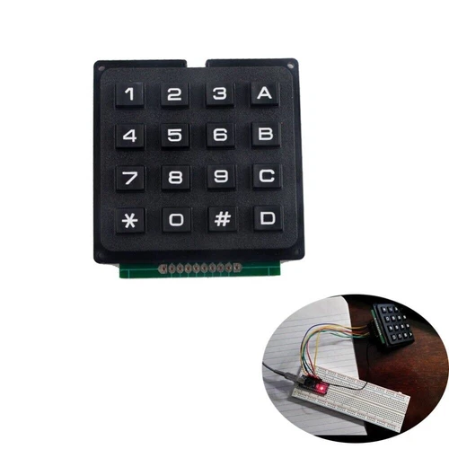 4x4 /4X3 Matrix Tastatur Keypad 12/16 Tasten Array Folientastatur für