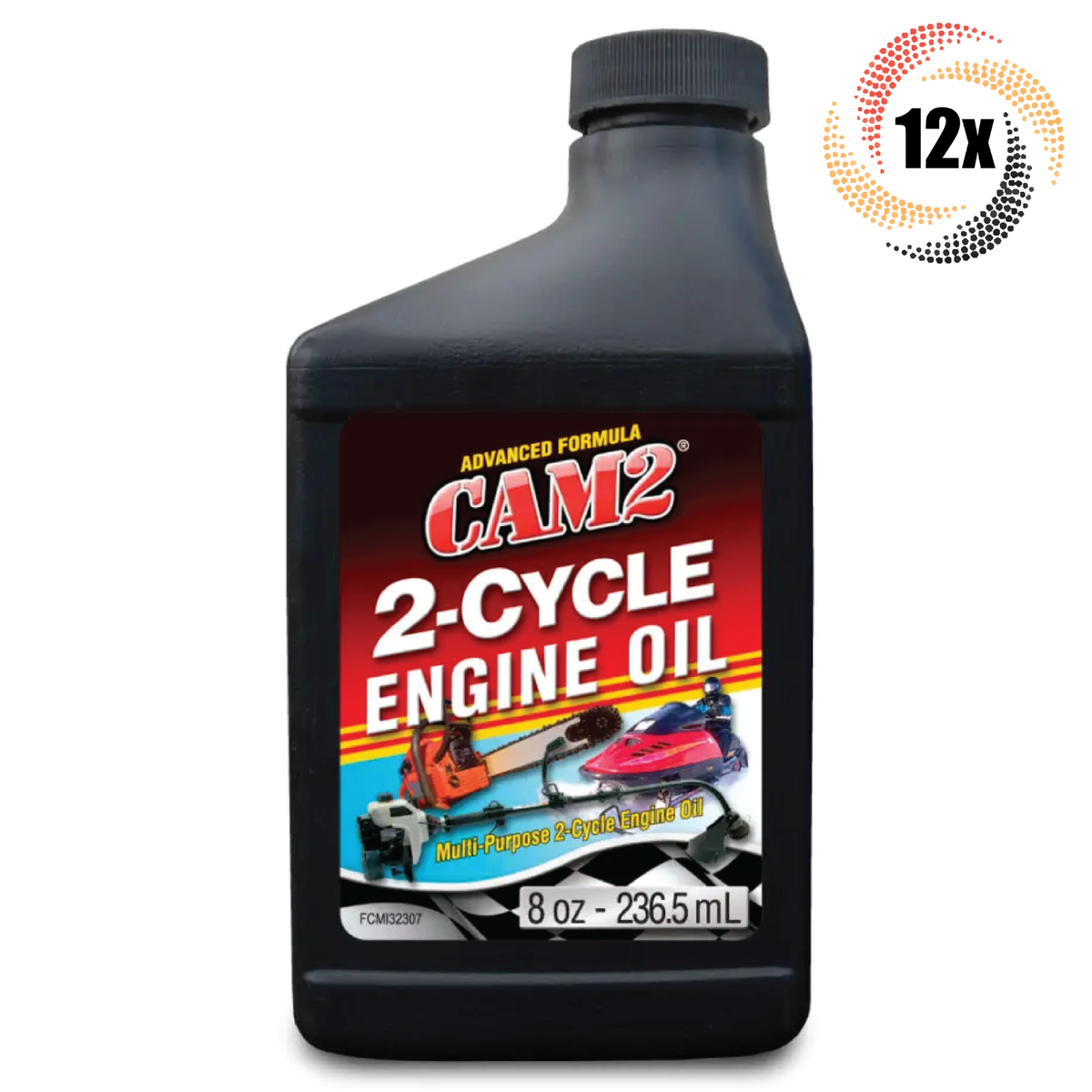 12x 8oz Cam2 Advanced Formula 2-Cycle Multi-Purpose Engine Oil | 8oz