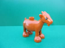 Lego 1x  Duplo Tier Figur Ziege braun Bauernhof Haustier Geis (270822G)