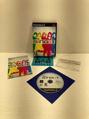 Disney Sing It - 2008 Disney - PS2 - CIB Complete W/Manual+AUTH REG CARD *TESTED