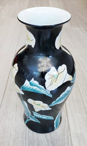 Vaso In ceramica Cinese Con Fiori - Foto 5 di 8