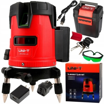 Uni-T LM520 Kreuzlaser Wasserwaage - Reichweite 50 m - Selbstnivellierend - Innen/Außen