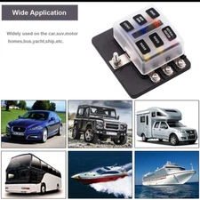 6-Way Fuse Block - Protect Wires, Camper Van & Automotive Electrical Setups