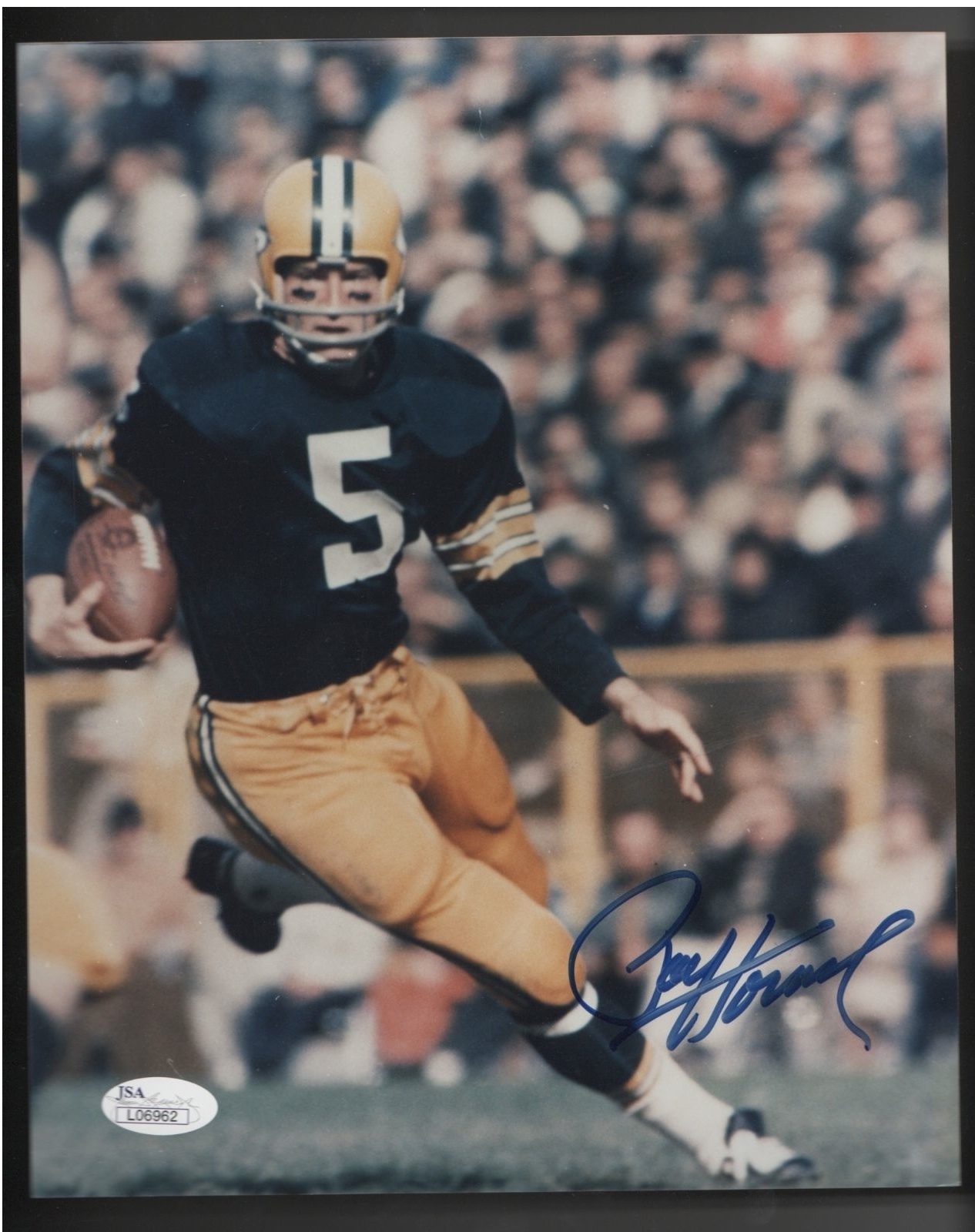 PAUL HORNUNG GREEN BAY PACKERS SIGNED 8X10 PHOTO JSA AUTHENTIC AUTO 