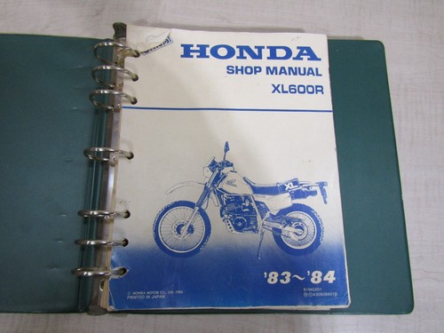 HONDA SERVICE MANUAL 1983-1984 XL600R