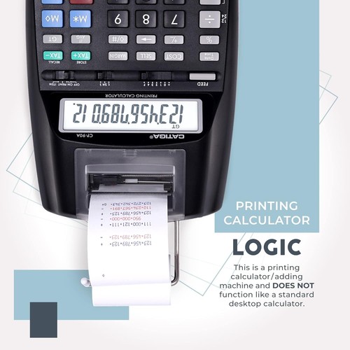 10-Key Desk Calculator with Easy-Load Paper - Ideal for Finance & Accounting - Picture 5 of 8