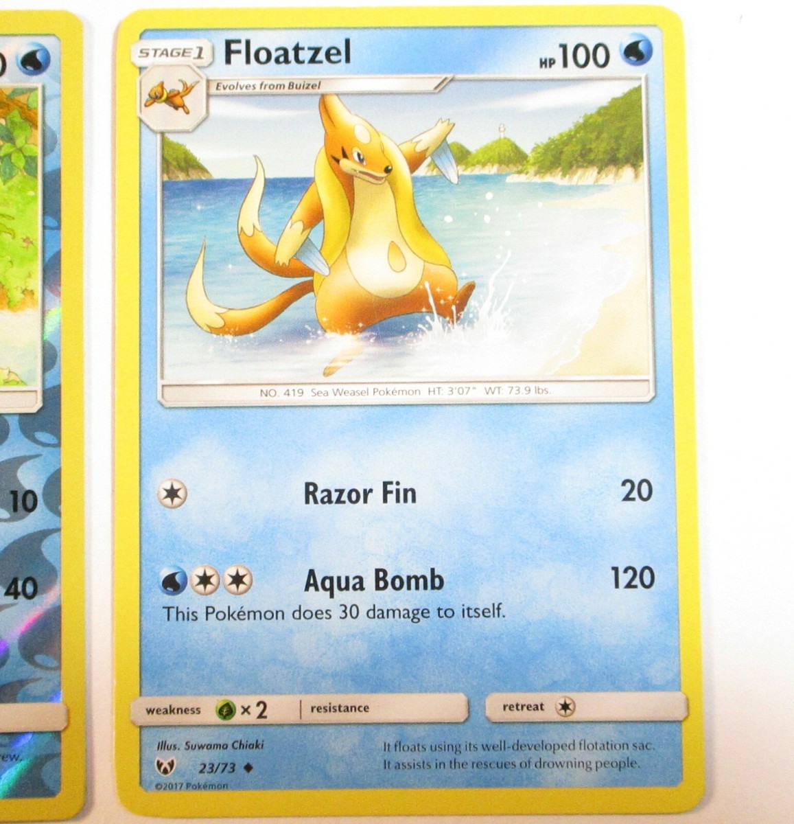 Buizel 22/73 Non & Reverse Holo Floatzel 23/73 Shining Buizel 22/73 Non & Reverse Holo Floatzel 23/73 Shining