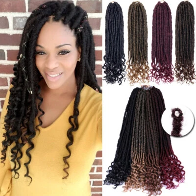 SEGO Natural Faux Locs Wavy Real Natural Crochet Braids Box Braiding Hair Extensions