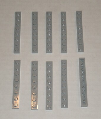 LEGO NEW 1x8 Light Bluish Grey Plate (10x) 4211425 Brick 3460 | eBay