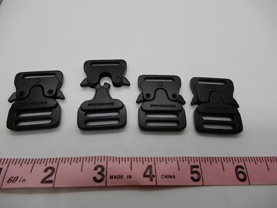 Quick Side Release Metal Strap Buckle Bags Luggage Webbing Sewing  lot of 4