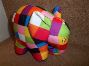 elmer the elephant soft toy