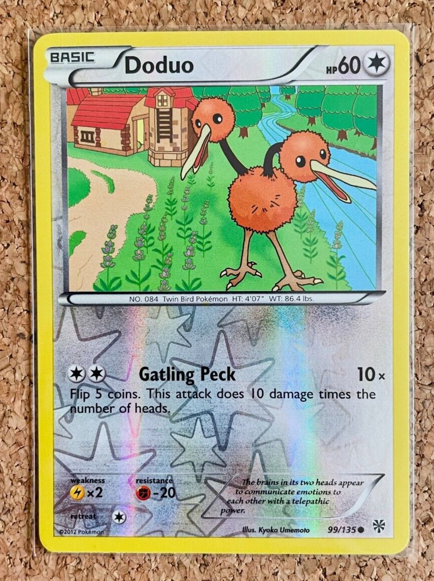 DODUO 99/135 REVERSE HOLO PLASMA STORM POKEMON