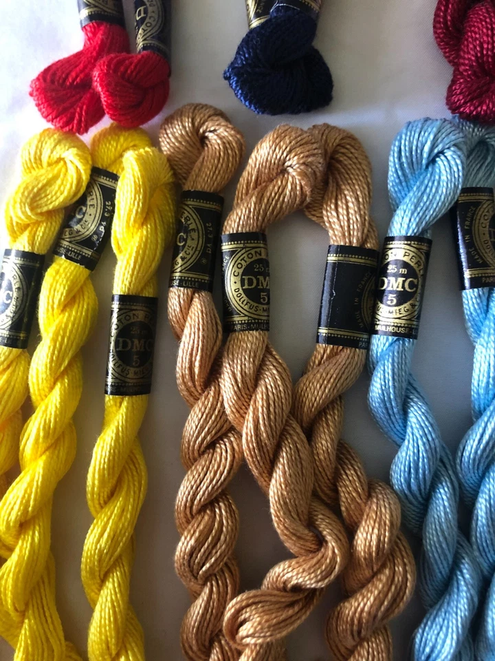 Vintage French 24 DMC Cotton Pearle Embroidery Cross Stitch Skein Threads UNUSED - Image 2 of 4