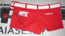 Jhenny Andrade Signed UFC Octagon Girl Shorts PSA/DNA COA Autograph Ring Card XS