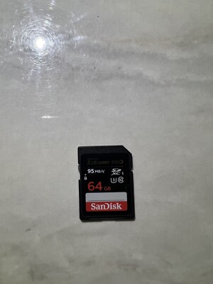 SanDisk Extreme PRO 64GB UHS-I U3 SDXC 200MB/s 4K UHD Video Memory Card SDSDXXU