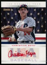 Christian Moya Rookie 2013 USA Baseball 15U National Team Signatures Red #8 