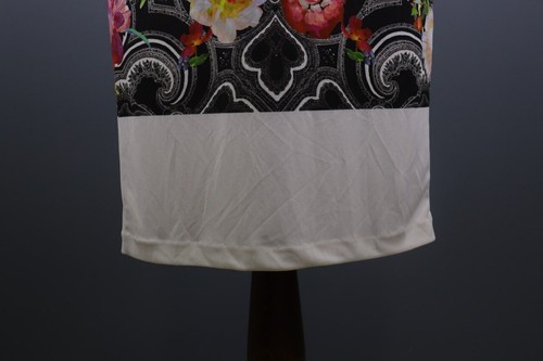 ETRO MILANO Multicolor Abstract Art Short Sleeve A-Line Knee Dress Size 44 - Picture 10 of 13
