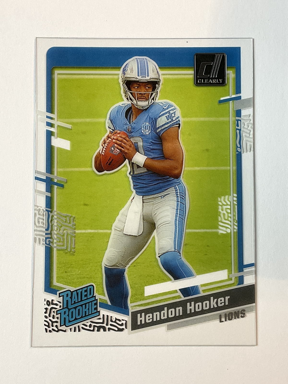 2023 Clearly Donruss Football #61 Hendon Hooker Detroit Lions Rated Rookie