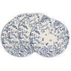 Hydrangea Flowers Branches Chinoiserie 14 Round Placemats Set of 4 Blue ⭐⭐⭐⭐⭐