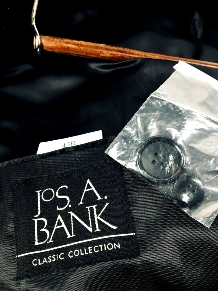 Sobretudo 48R Jos A Bank Classic Collection masculino lã recente 3 botões perfeito estado! - Imagem 3 de 4