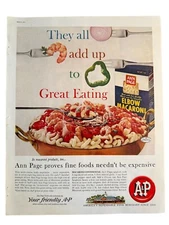 Vintage 1961 A&P Friendly Grocery Store Ann Page Food Advertisement Print Ad